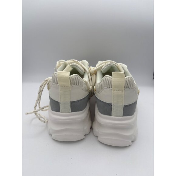 Women’s Addengjue Size 9 White Platform Sneakers - Picture 5 of 6